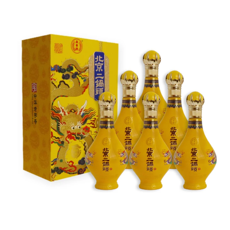 永丰牌北京二锅头京韵60黄龙清香型白酒礼盒装婚宴42度500ml*6瓶
