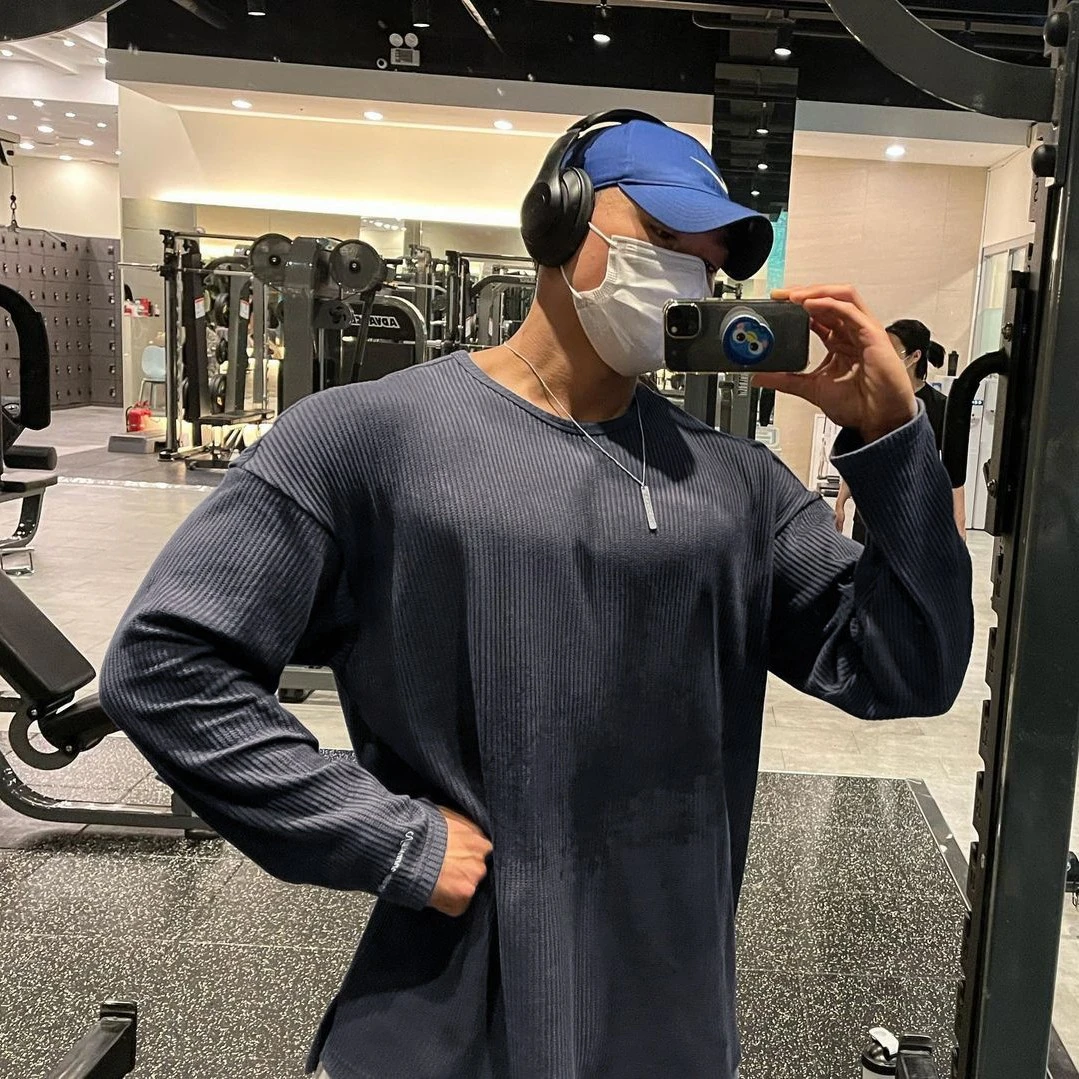 运动长袖卫衣男健身宽松训练套头衫透气T恤秋冬篮球跑步打底衣服