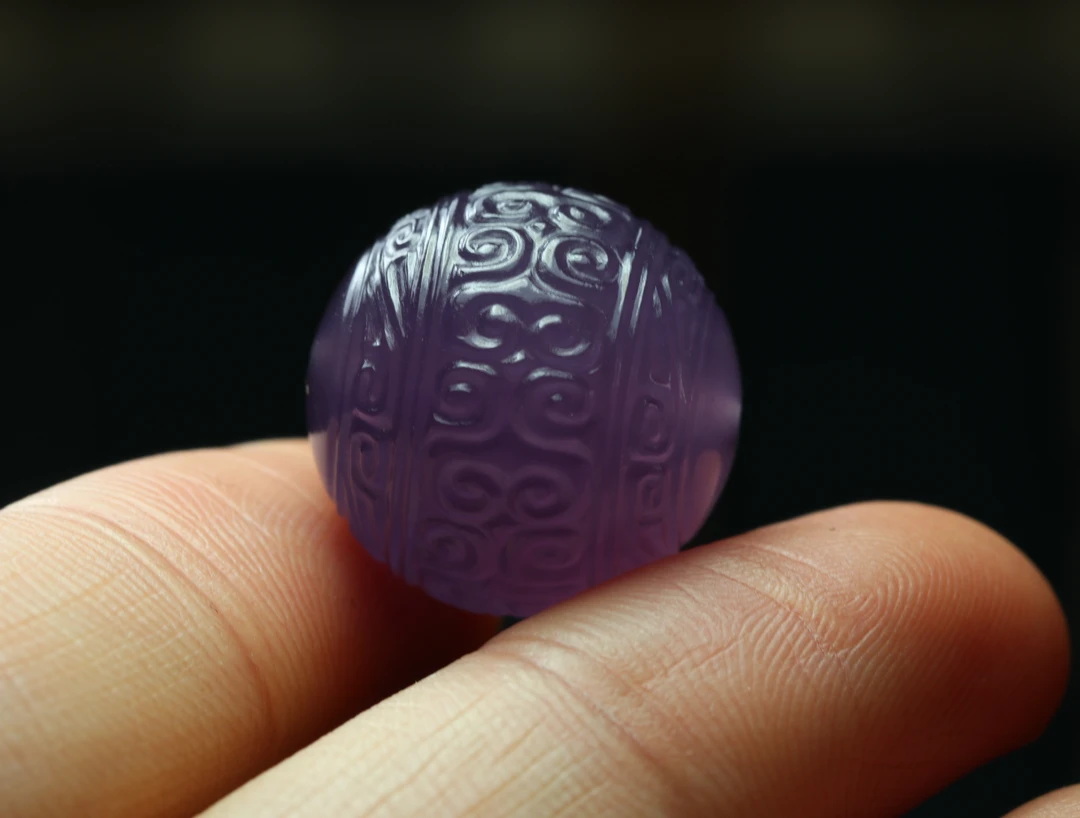 冰紫精工回纹珠配珠