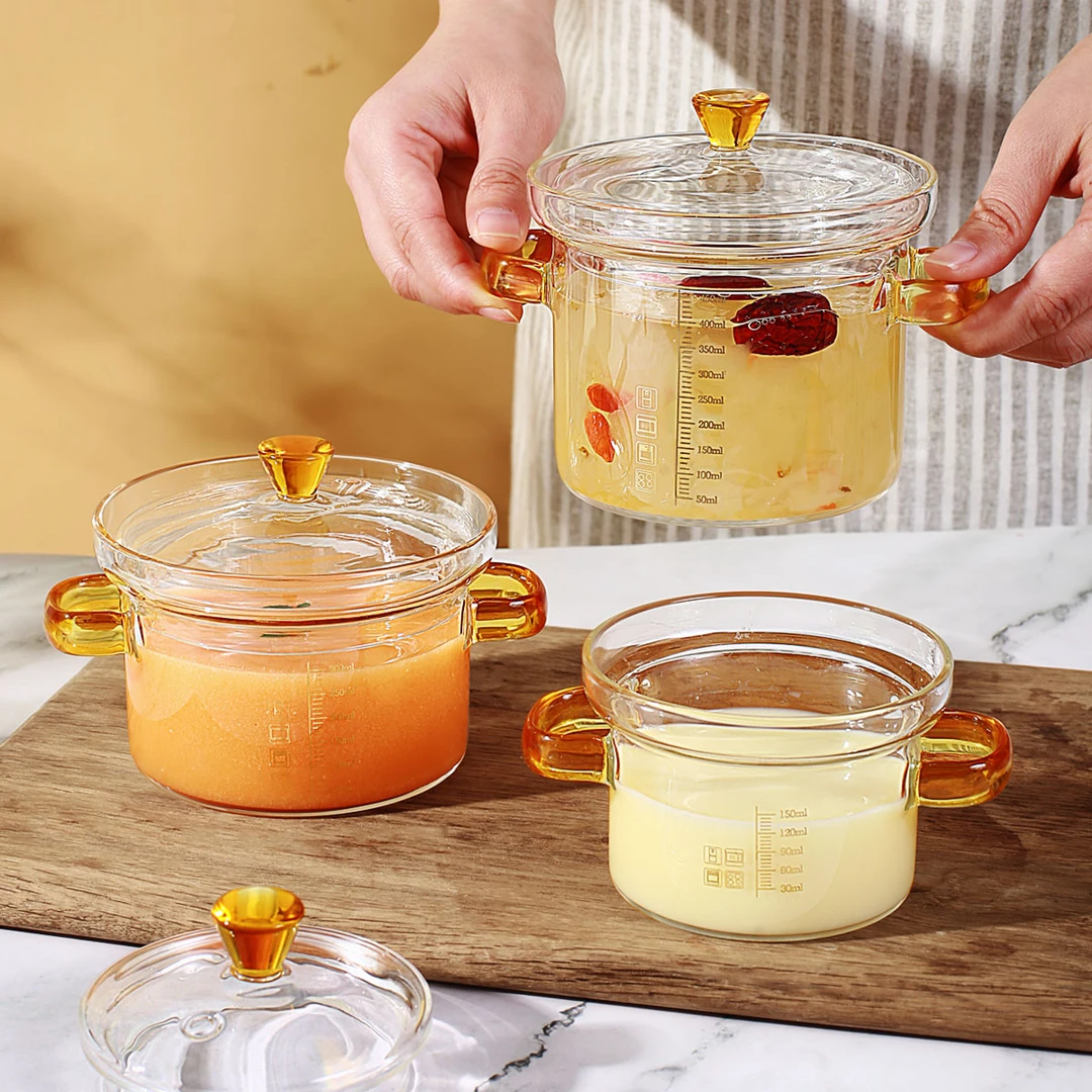 【创得官方】新年福利玻璃炖盅耐高温家用蒸蛋碗辅食蛋羹带盖小碗