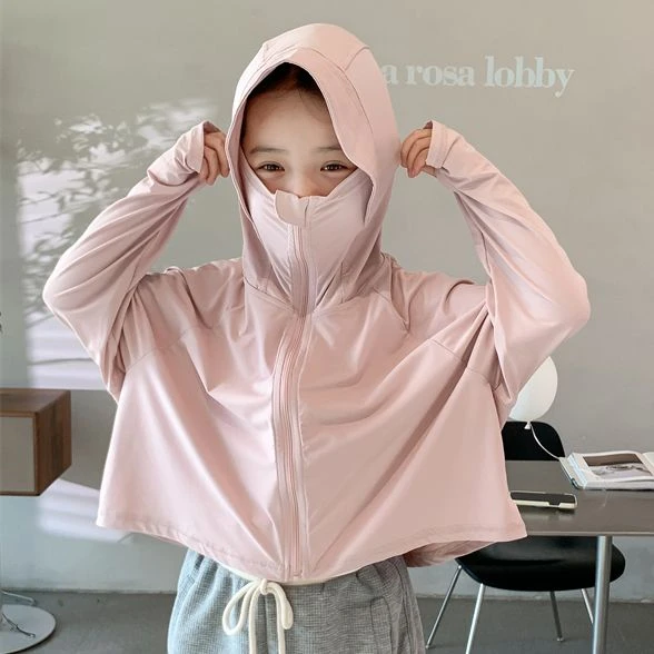 女童防晒衣轻薄款透气外穿夏季新款中小童透气冰丝防紫外线防晒服