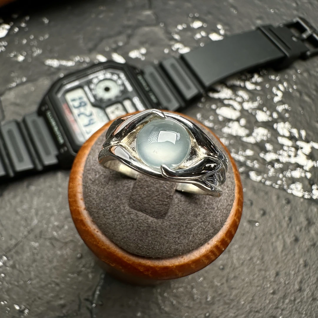 “拉撒路”Lazarus 白荆棘 高冰戒指 天然缅甸翡翠 贡山商店