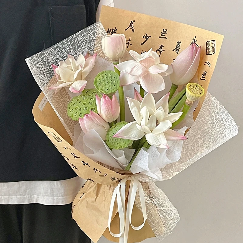 【花财】中国风系列鲜花包装纸10张/包