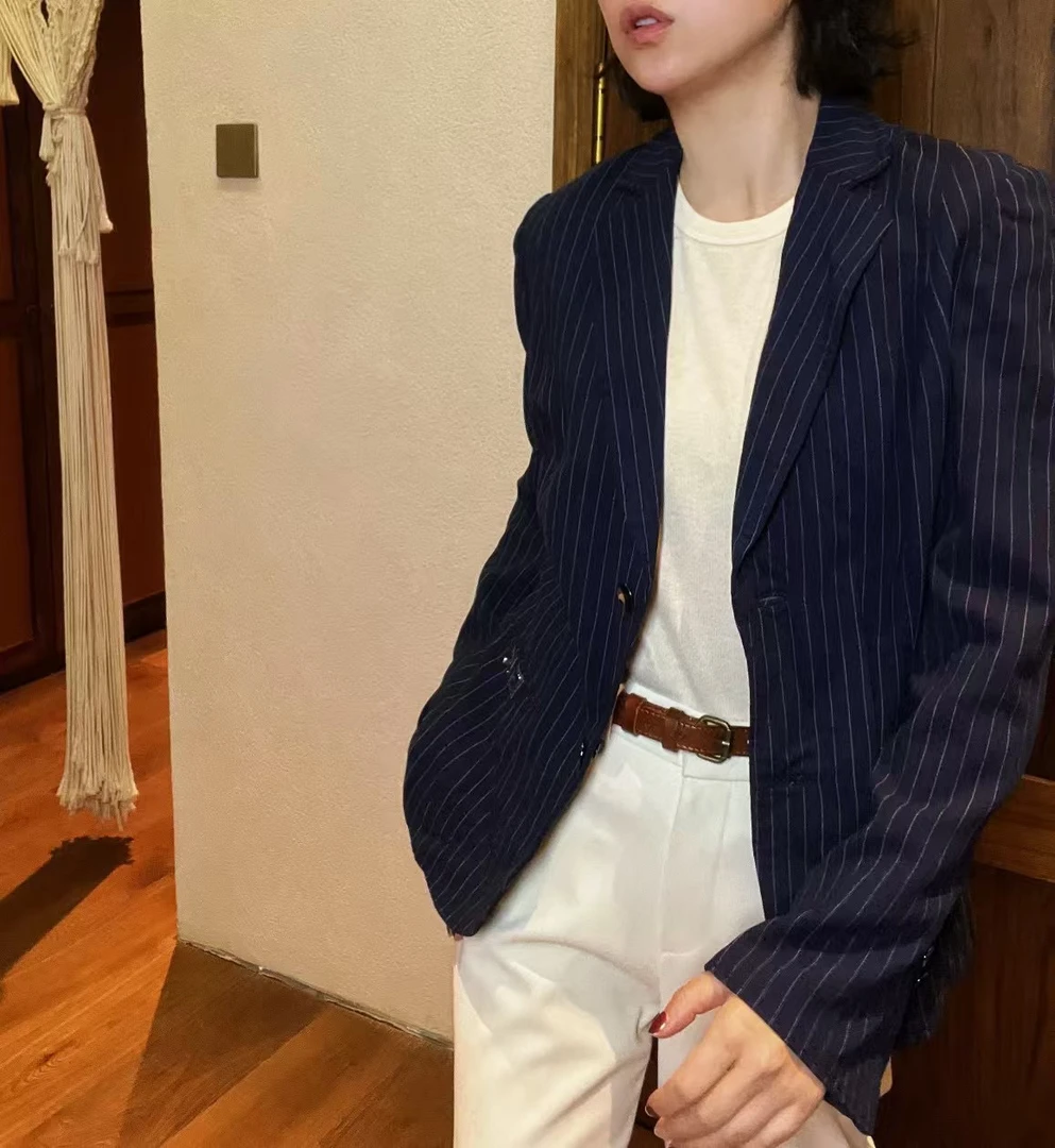 韩国米白色长裤子