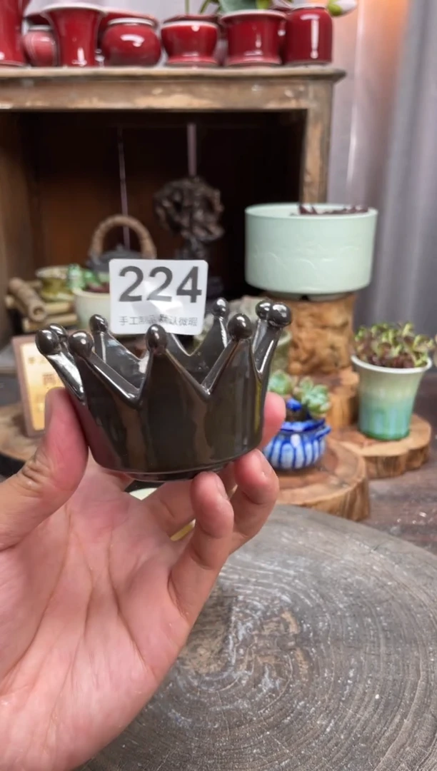 【闪购商品】摆件223微瑕知木小芳花盆