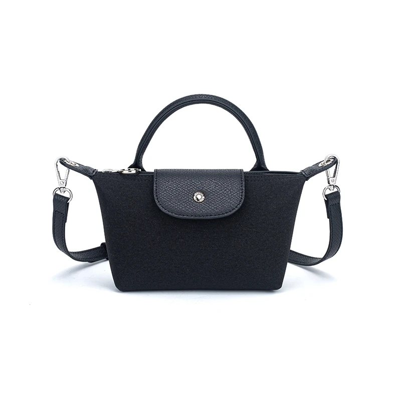 ROGANI简约时尚百搭小众磨砂单肩轻奢饺子包PP