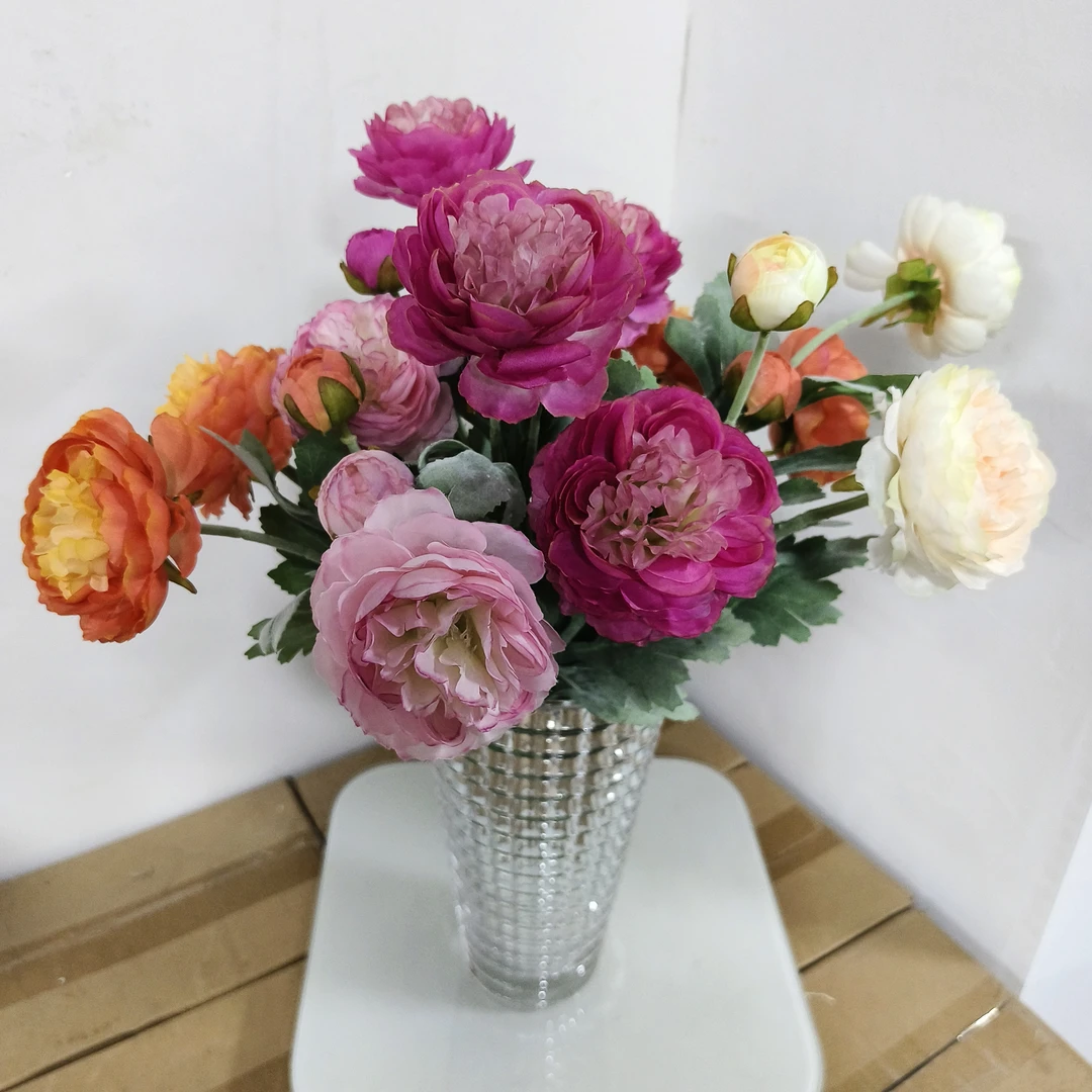 【唐朝-露莲】露莲仿真花餐桌客厅摆件花开富贵装饰摆件