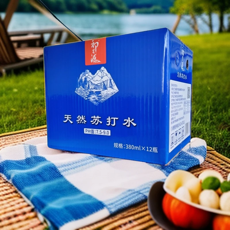 初生之源天然380毫升x12瓶碱性瓶装规格苏打饮用水