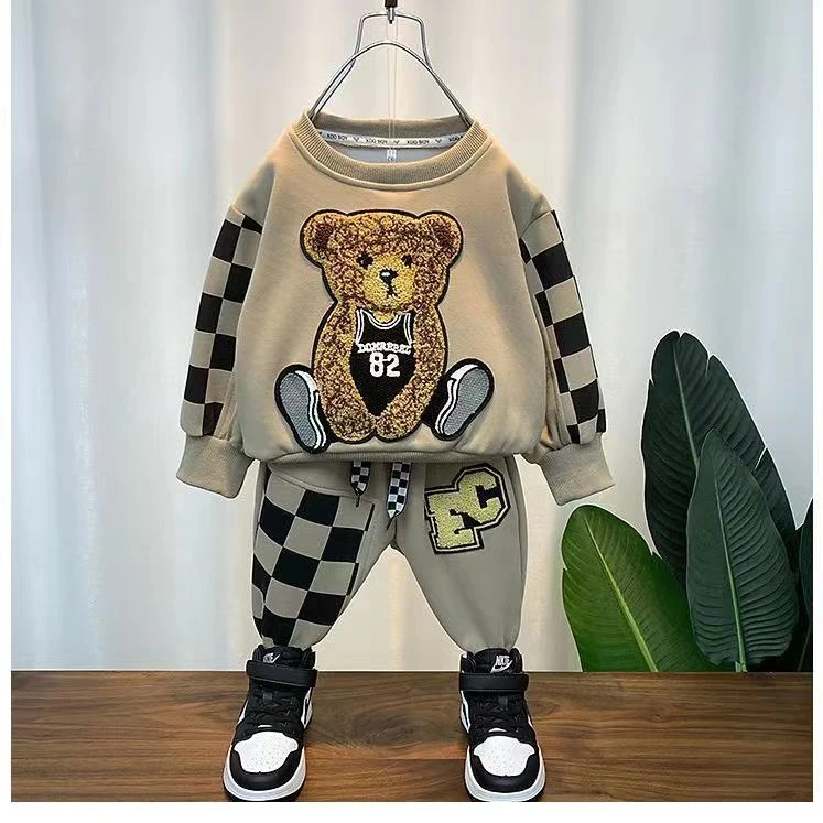 儿童秋装卫衣套装2023新款宝宝春秋衣服童装男童秋季痞帅气时髦潮