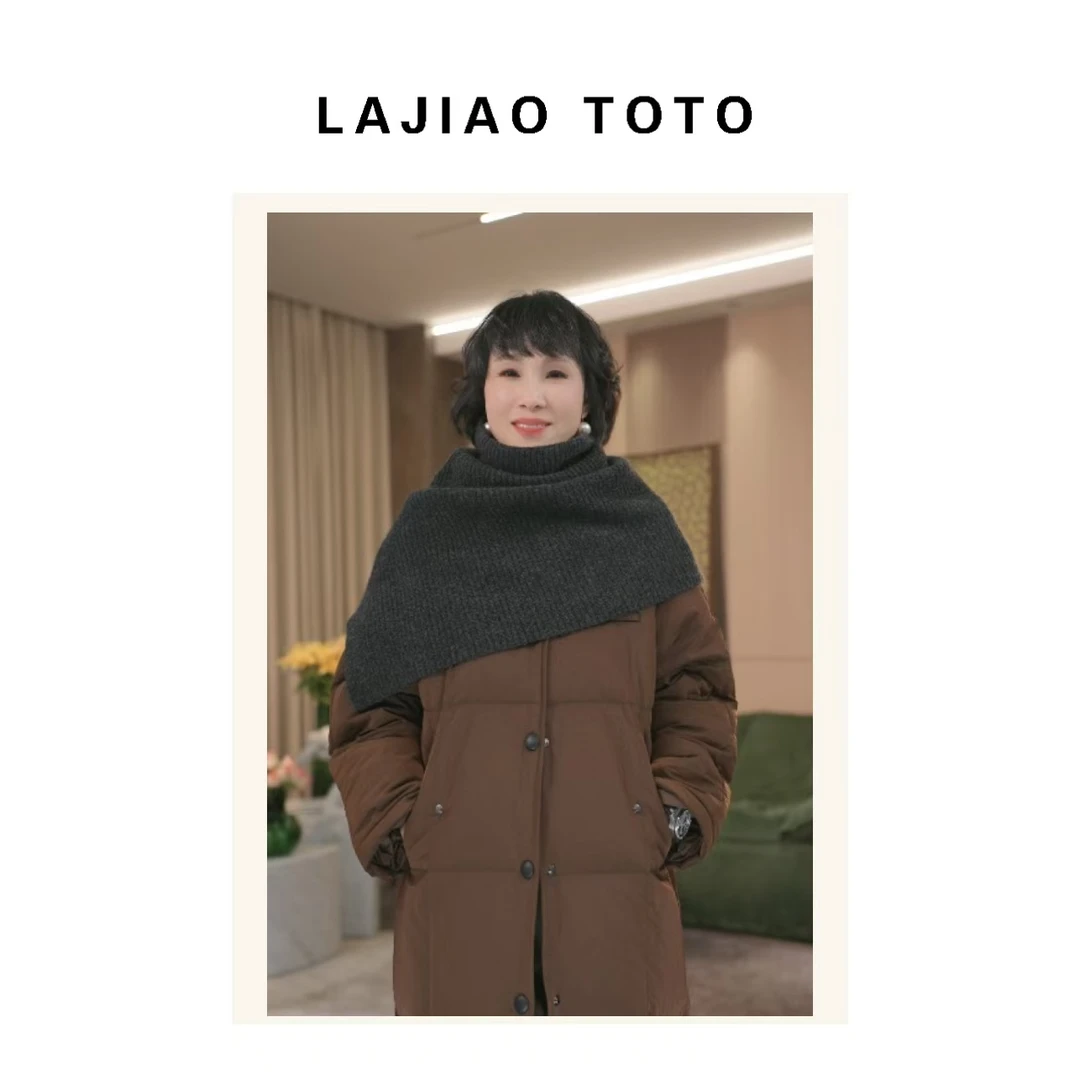 LAJIAO TOTO【高级围脖】时尚秋冬纯色保暖女士围巾围脖#84168