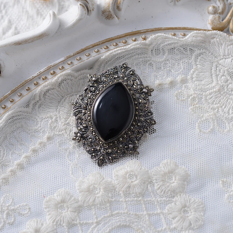 【六六中古】孤品玛瑙时尚百搭胸针m146