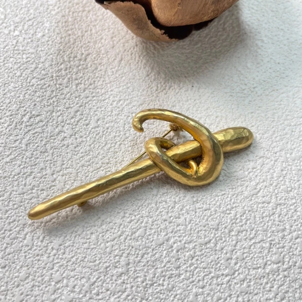 铜合金胸针 【六六中古】孤品有标复古胸针km5383