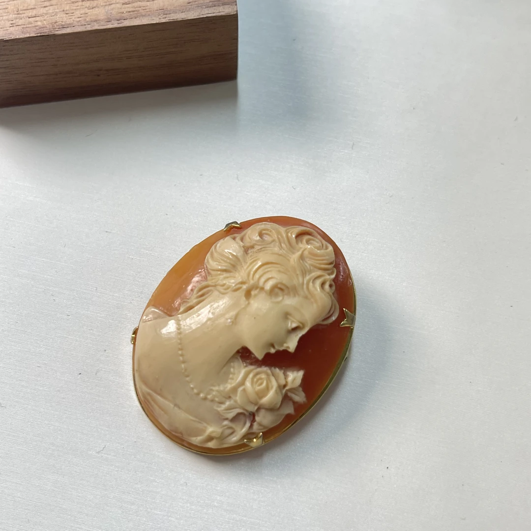 铜合金胸针 【六六中古】孤品复古胸针ad3731