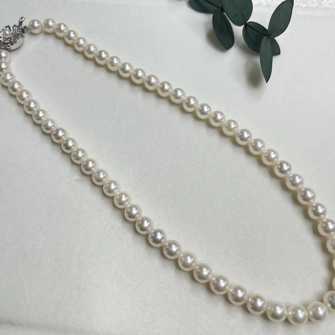 【六六中古】孤品7-7.5mm海水珍珠项链aw8740链长42cm