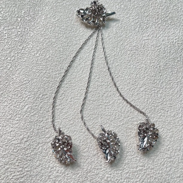 铜合金胸针 【六六中古】孤品复古枫叶造型胸针km4853