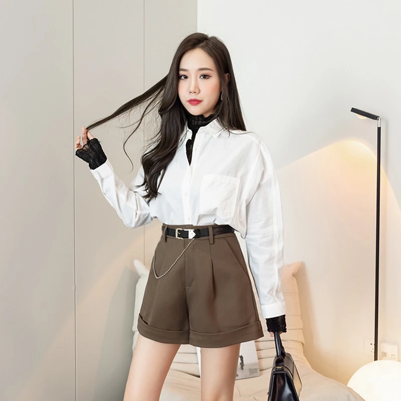 【小云总专享】超模腿精时尚高级西装短裤18930