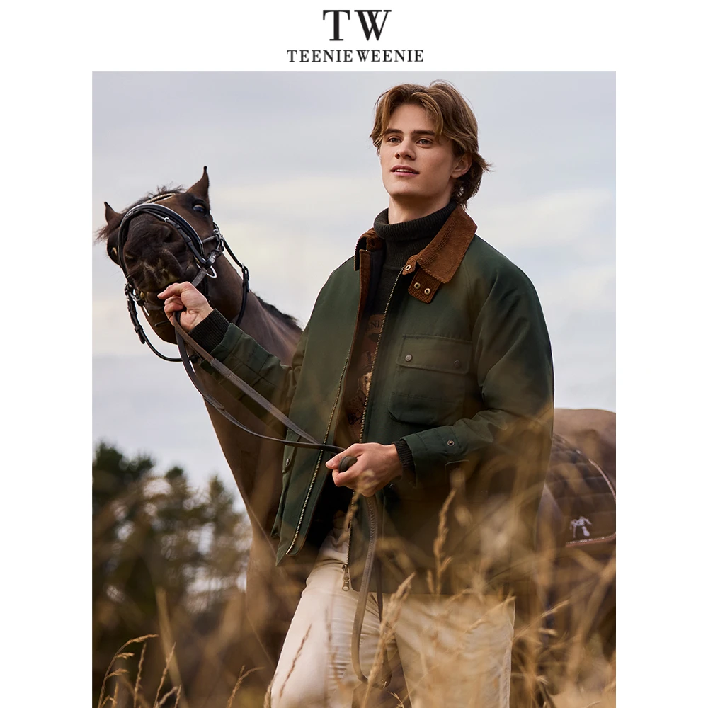 Teenie Weenie男装夹克新款工装风复古拼接休闲外套TNJJ244903A