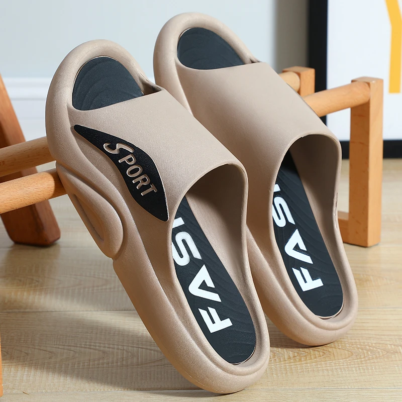 男士高档拖鞋2023新款夏季外穿户外防滑运动篮球踩屎感男生凉拖鞋