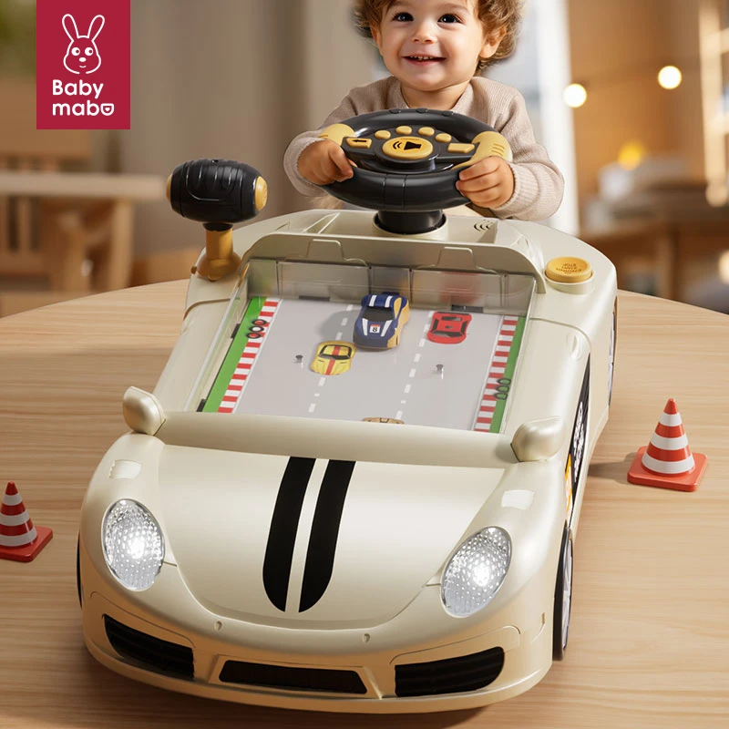 赛车闯关大冒险儿童游戏机模拟方向盘小朋友益智玩具男孩生日礼物