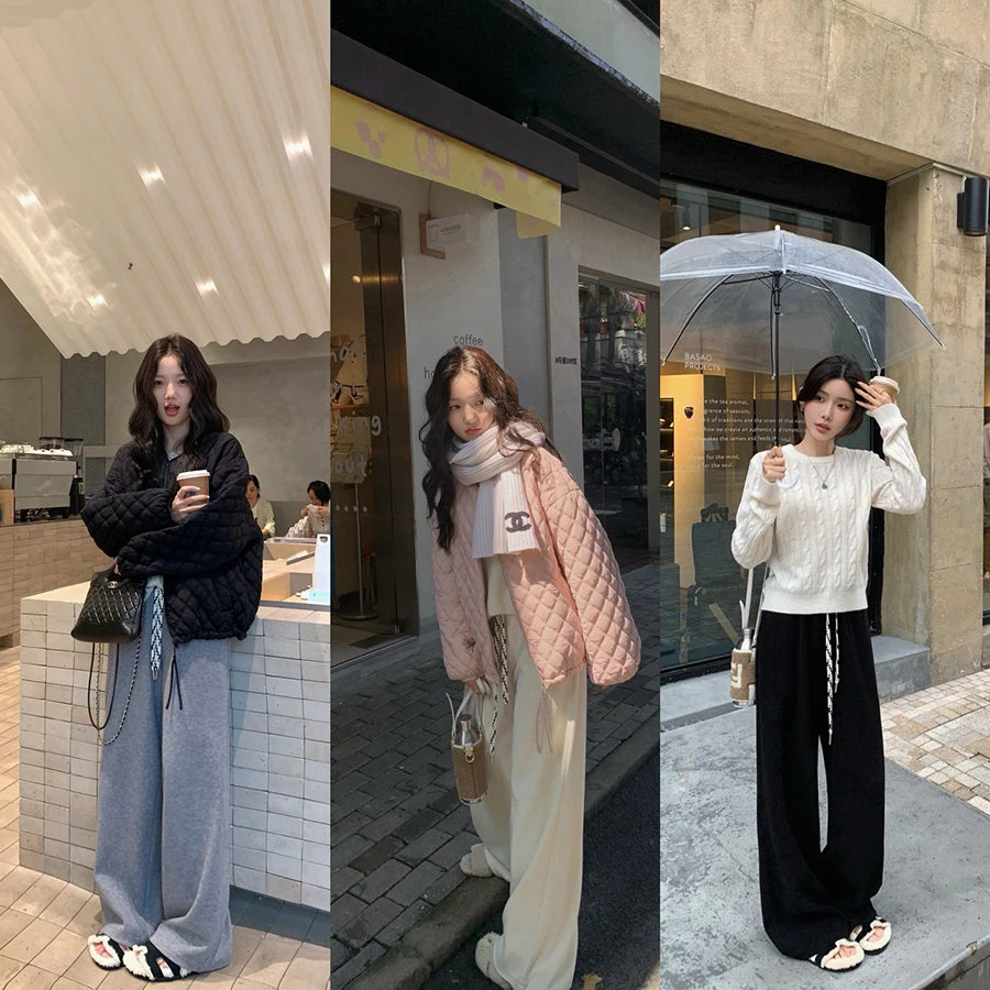 张贝贝 绵羊毛慵懒舒适系垂垂裤