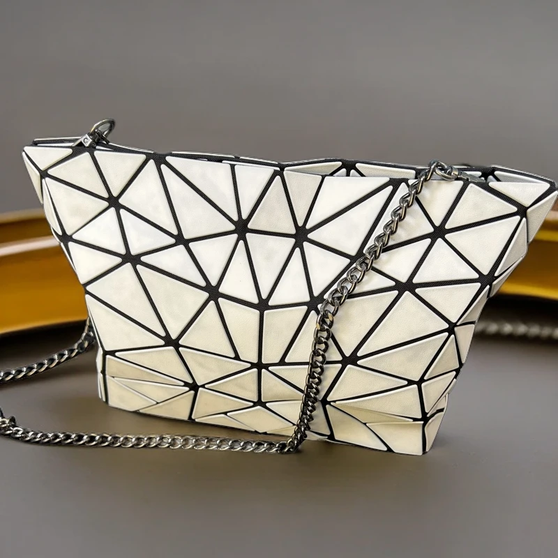 997【潮妈家】时尚百搭女士潮流单肩菱格便携格纹单肩手提斜挎包