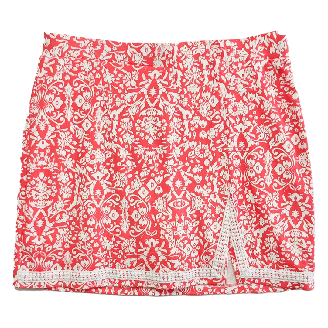 6096#红色半身裙