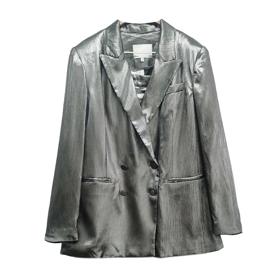 0395#时尚西装外套时尚春夏氛围感连衣裙百搭简约长款设计师