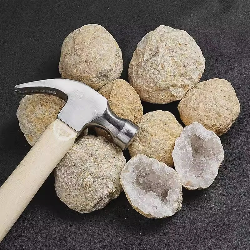 摩洛哥晶洞天然水晶原石聚宝盆家居摆件（未打开 空心率80%）谨慎拍