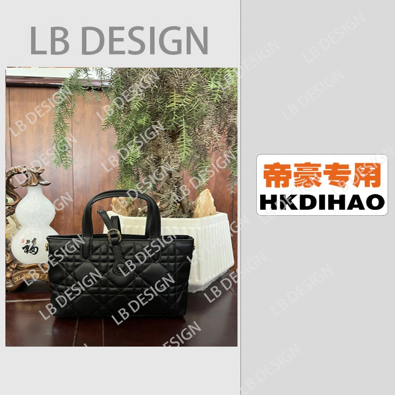 LBDESIGN手工打造真皮高端定制女士包【1951黑色22CM】