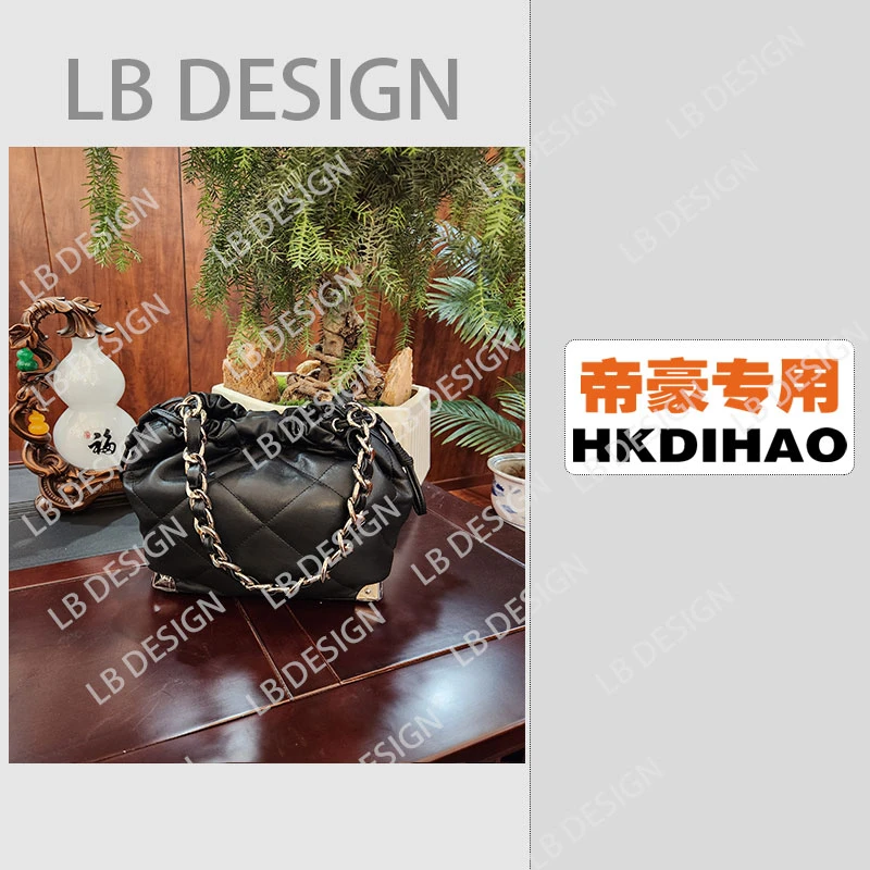 LBDESlGN手工打造真皮高端定制女士包【2582黑色】