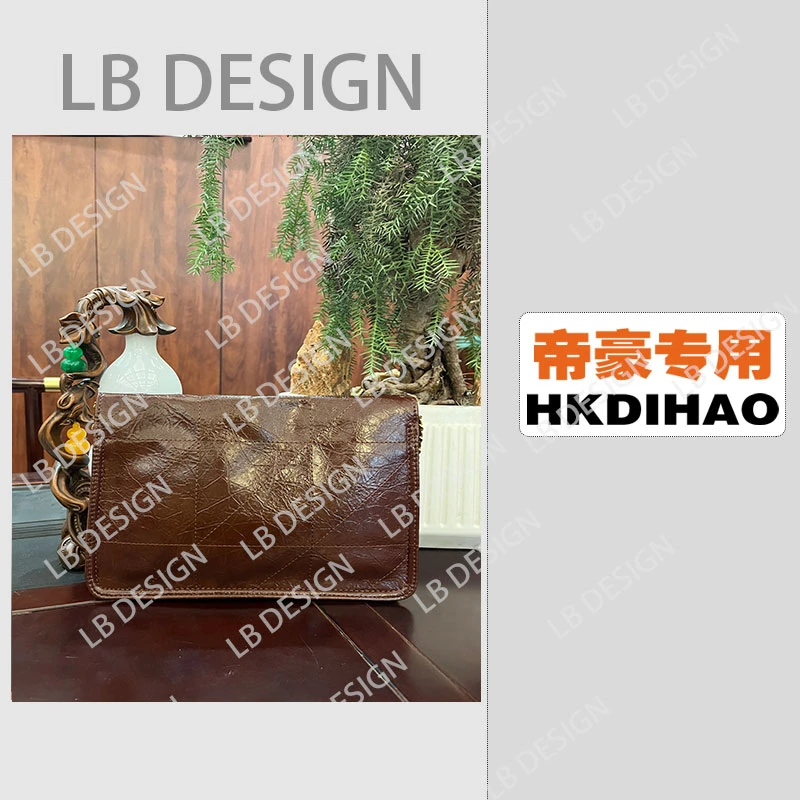 LBDESIGN手工打造真皮高端定制女士包【801摩卡棕28CM】