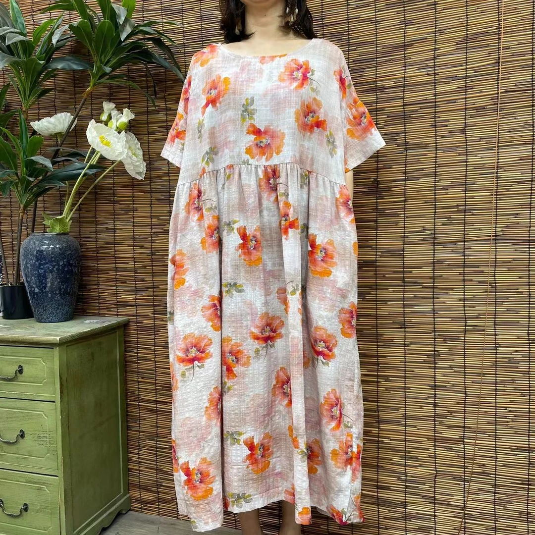 2928新款春夏遮肉显瘦洋气减龄连衣裙QZ