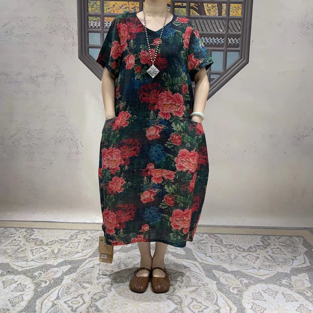 4380新款夏季洋气减龄气质连衣裙QZ