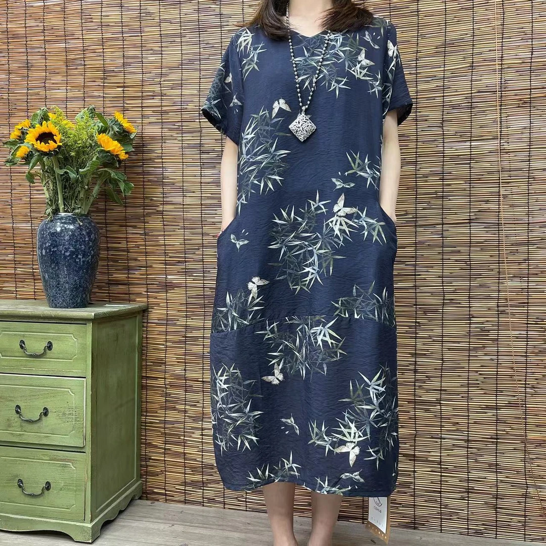 180夏季新款遮肉显瘦洋气减龄连衣裙