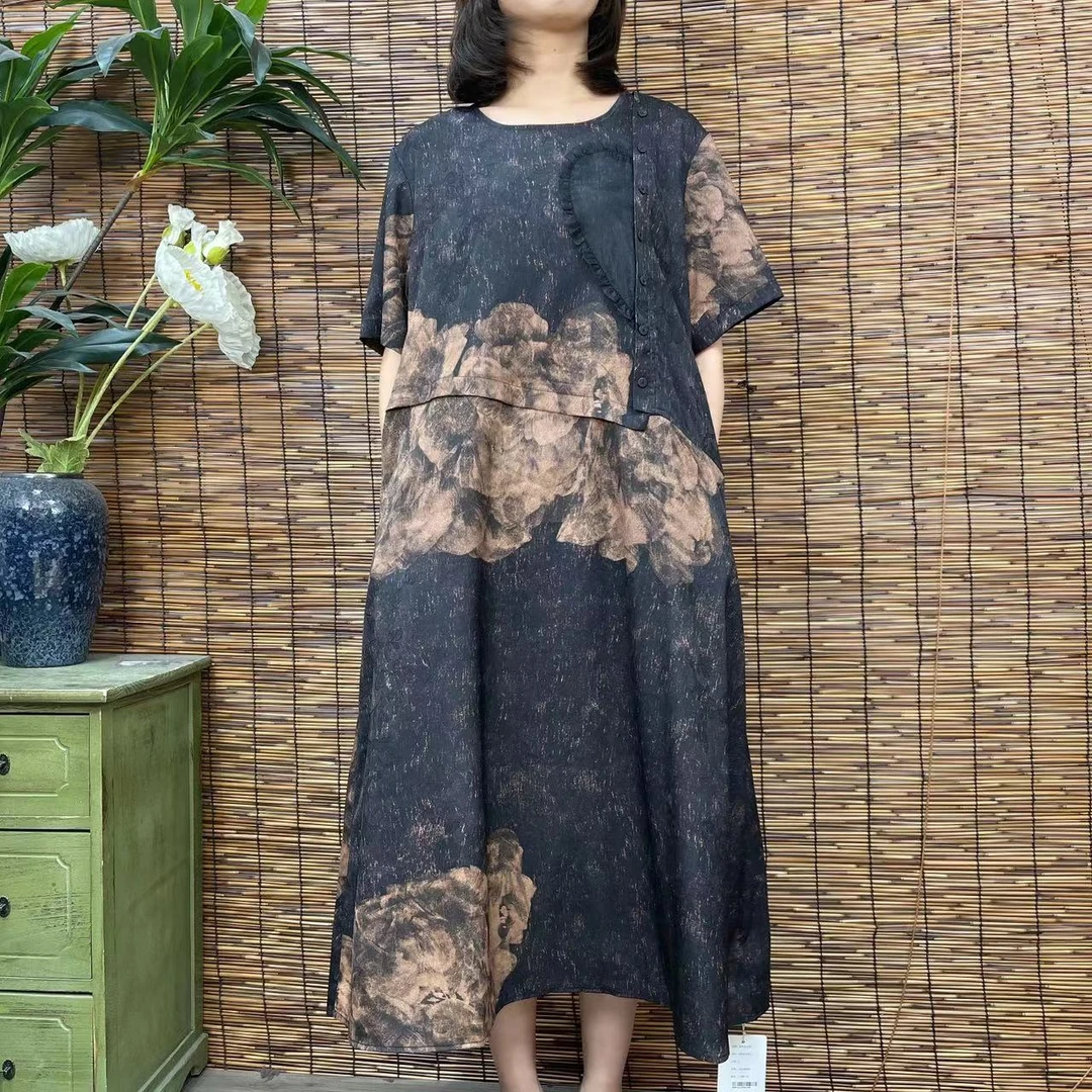 2793新款春夏遮肉显瘦洋气减龄连衣裙QZ