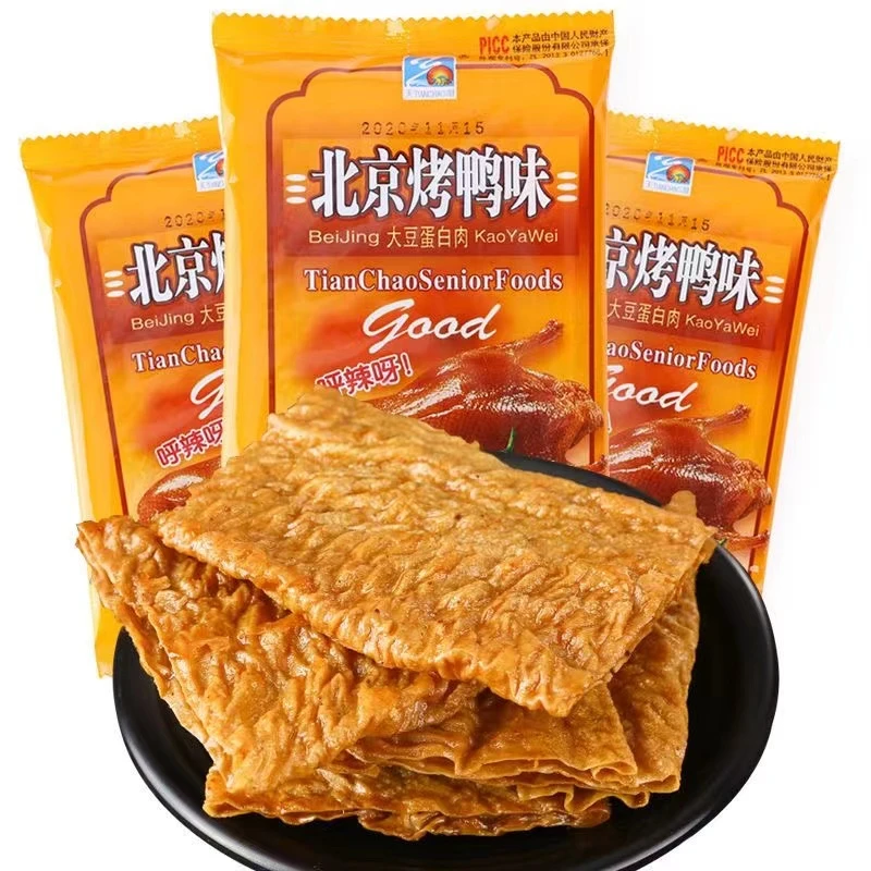 TIANCHAO/天潮北京烤鸭辣条香辣素肉豆制品90童年回忆怀旧小零食