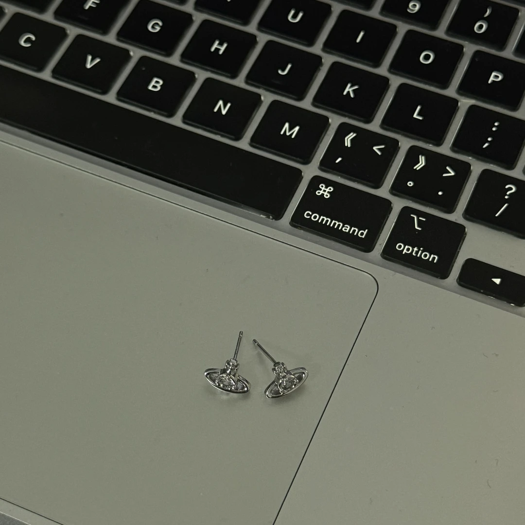 铜合金耳饰 1811-mini土星耳钉