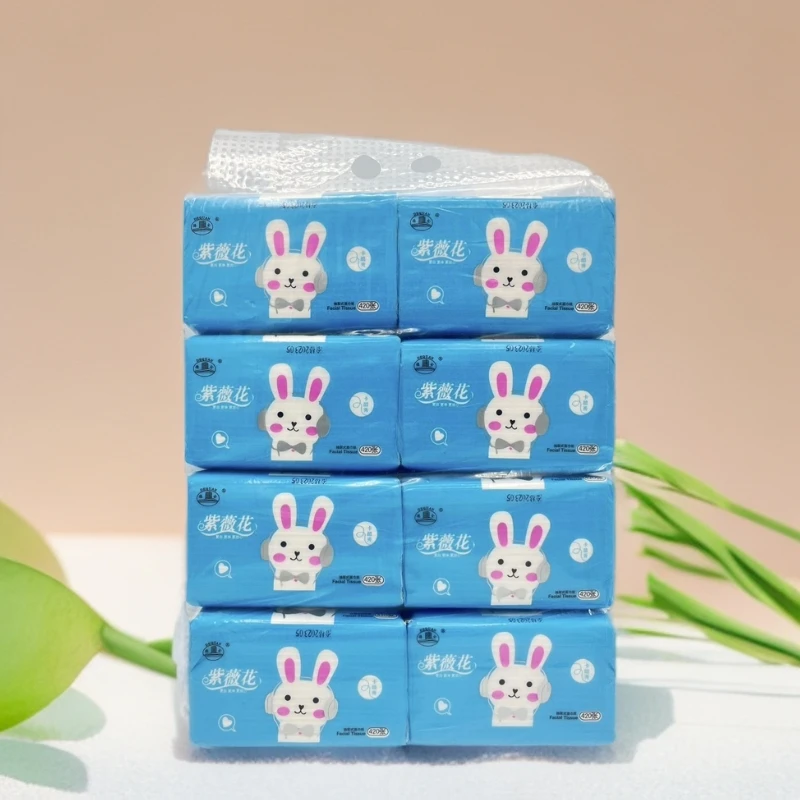 【新疆包邮】1提8包家用抽纸加厚两用抽取式可湿一次性纸抽亲肤亲肤