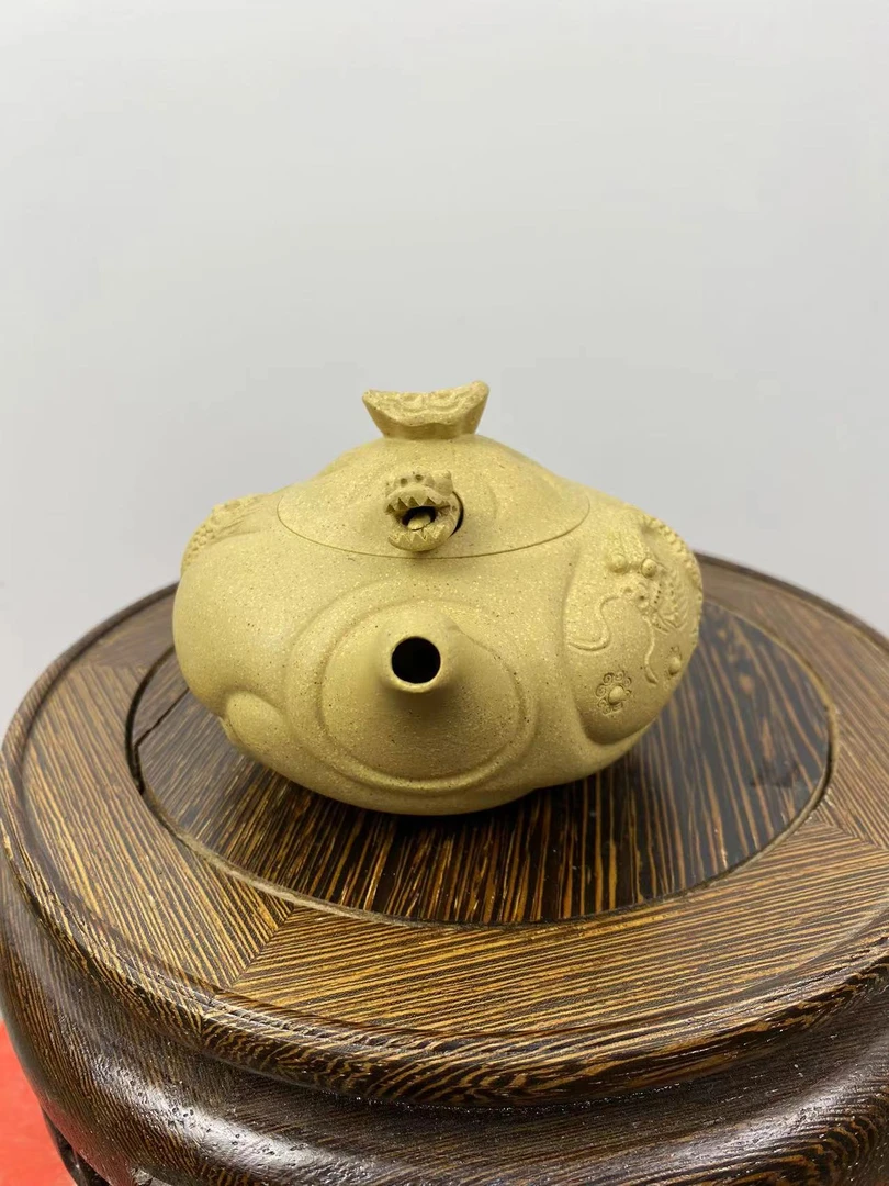 本山段泥，鱼化龙供春壶掇只壶紫砂壶茶壶