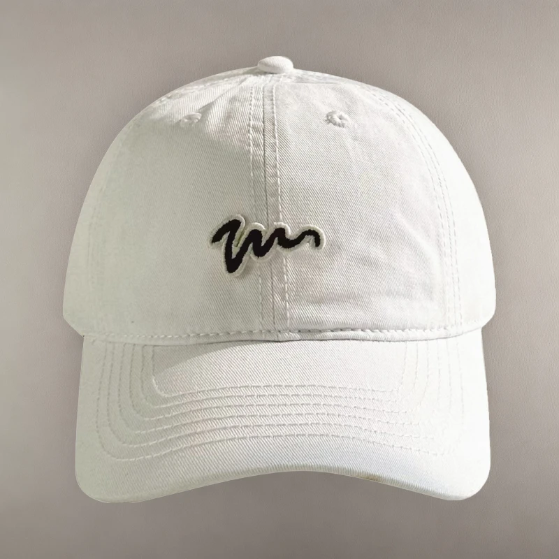帽子鸭舌帽男字母刺绣纯色男女水洗运动跑步大头围针织男士帽子