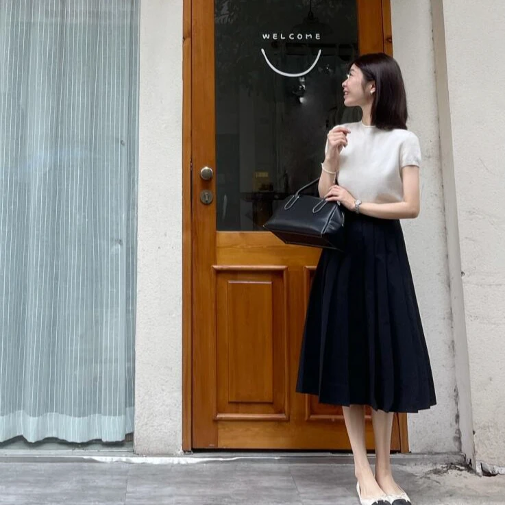 知性风温柔时尚夏季韩版通勤简约气质上衣百搭小众女装