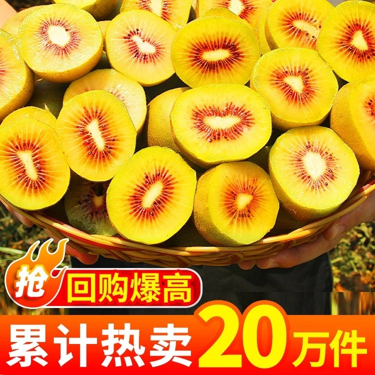 麻城曾氏蒲江红心猕猴桃产地直发70-120g包邮