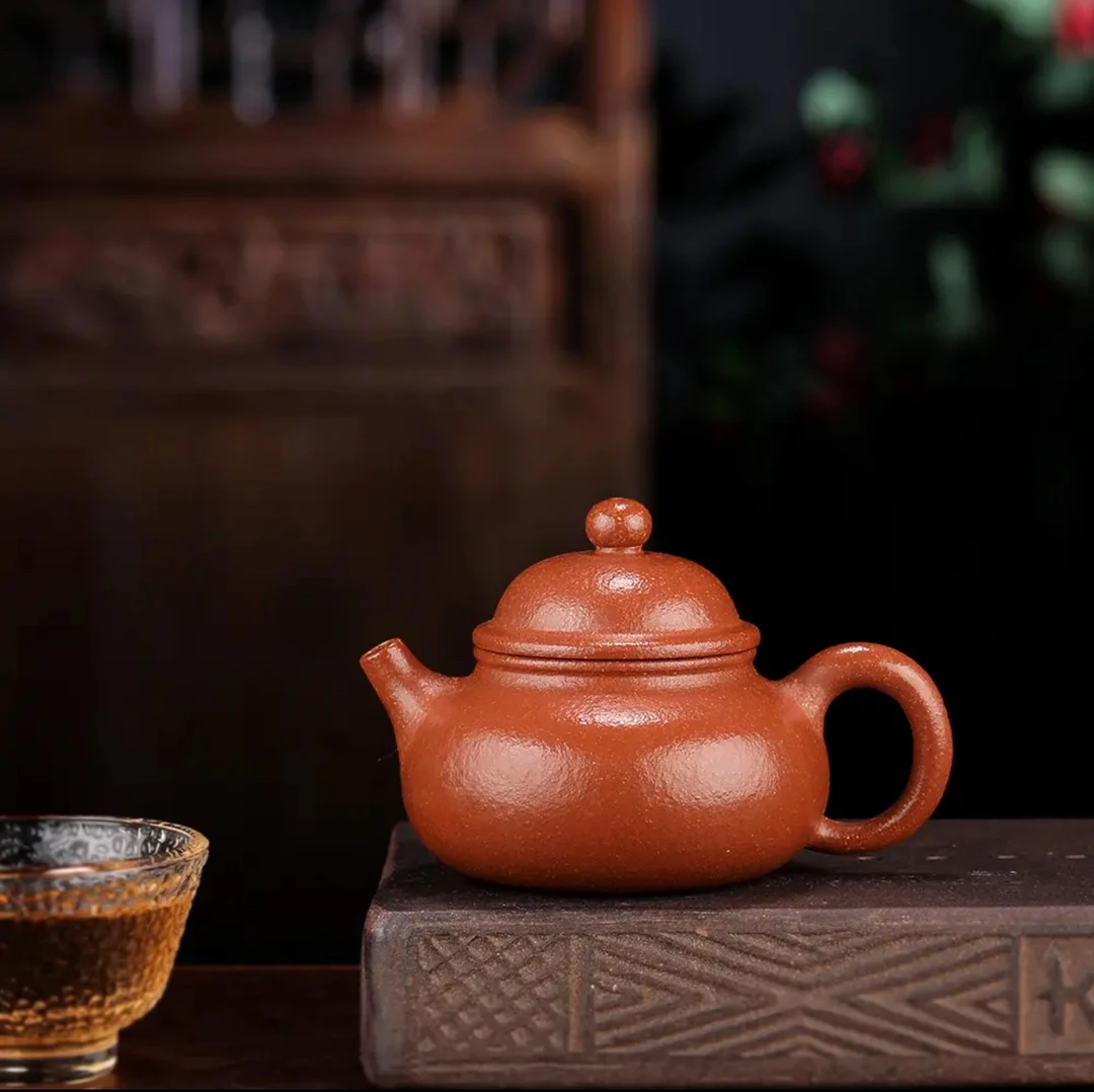 宜兴紫砂原矿黄降坡粗砂40目容天精工半手内推球孔容量150c