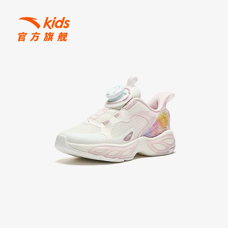 安踏儿童女小童跑鞋2025春季欧若动感风犟弹运动鞋