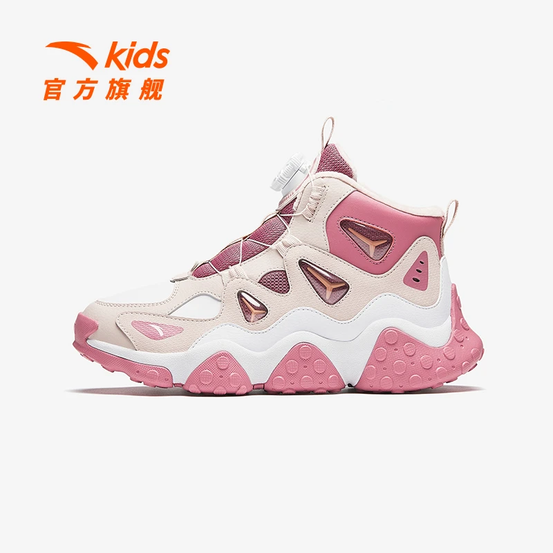 【安踏旋钮科技】安踏儿童女大童春季新款棉鞋舒适保暖运动百