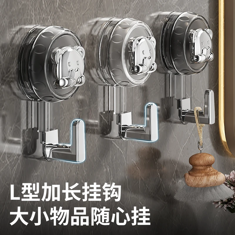 新款旋转吸盘式挂钩免打孔强力家用卫生间厨房浴室墙上挂钩