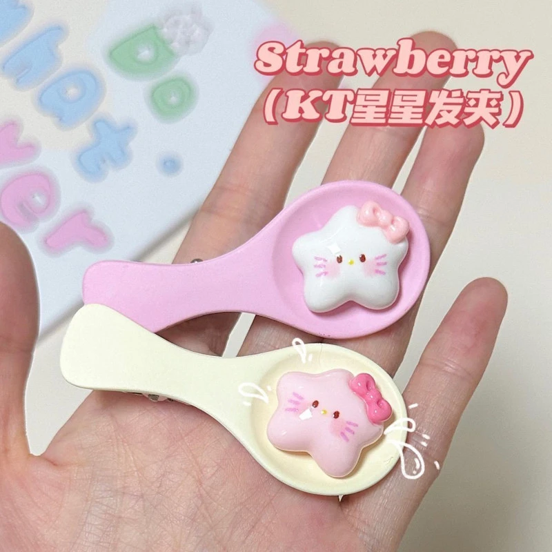 星星拌饭 发夹卡通甜美可爱刘海仿真勺子发夹ins鸭嘴趣味少女头饰