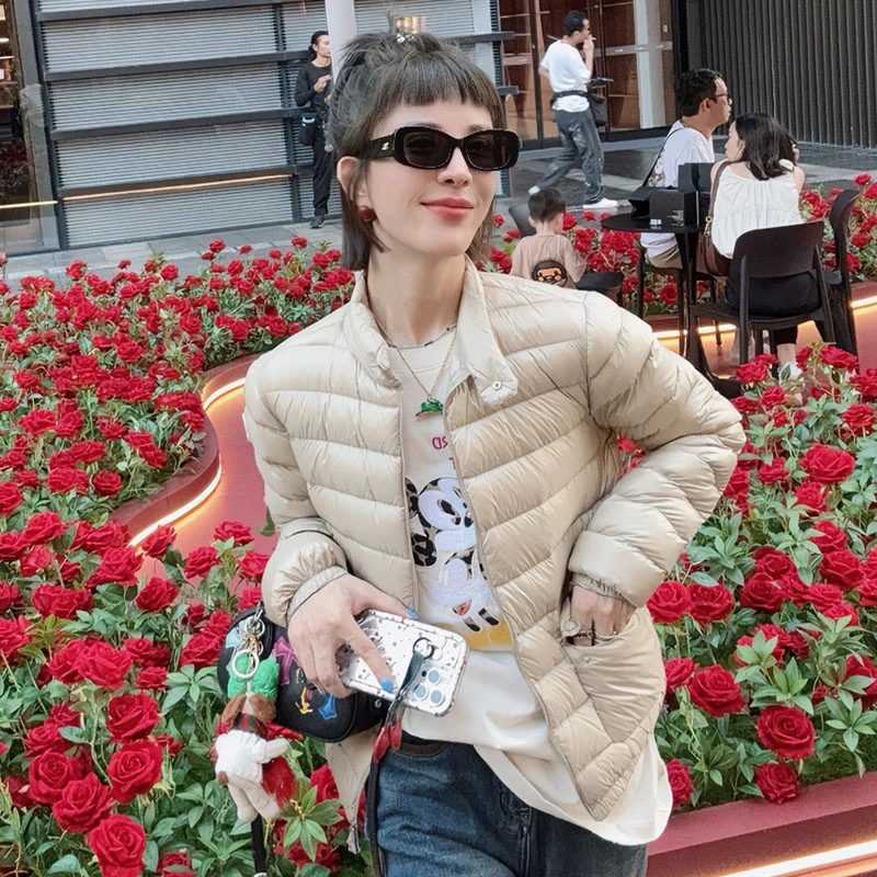 【轻兜薄款羽绒服】轻薄贴兜短款外套