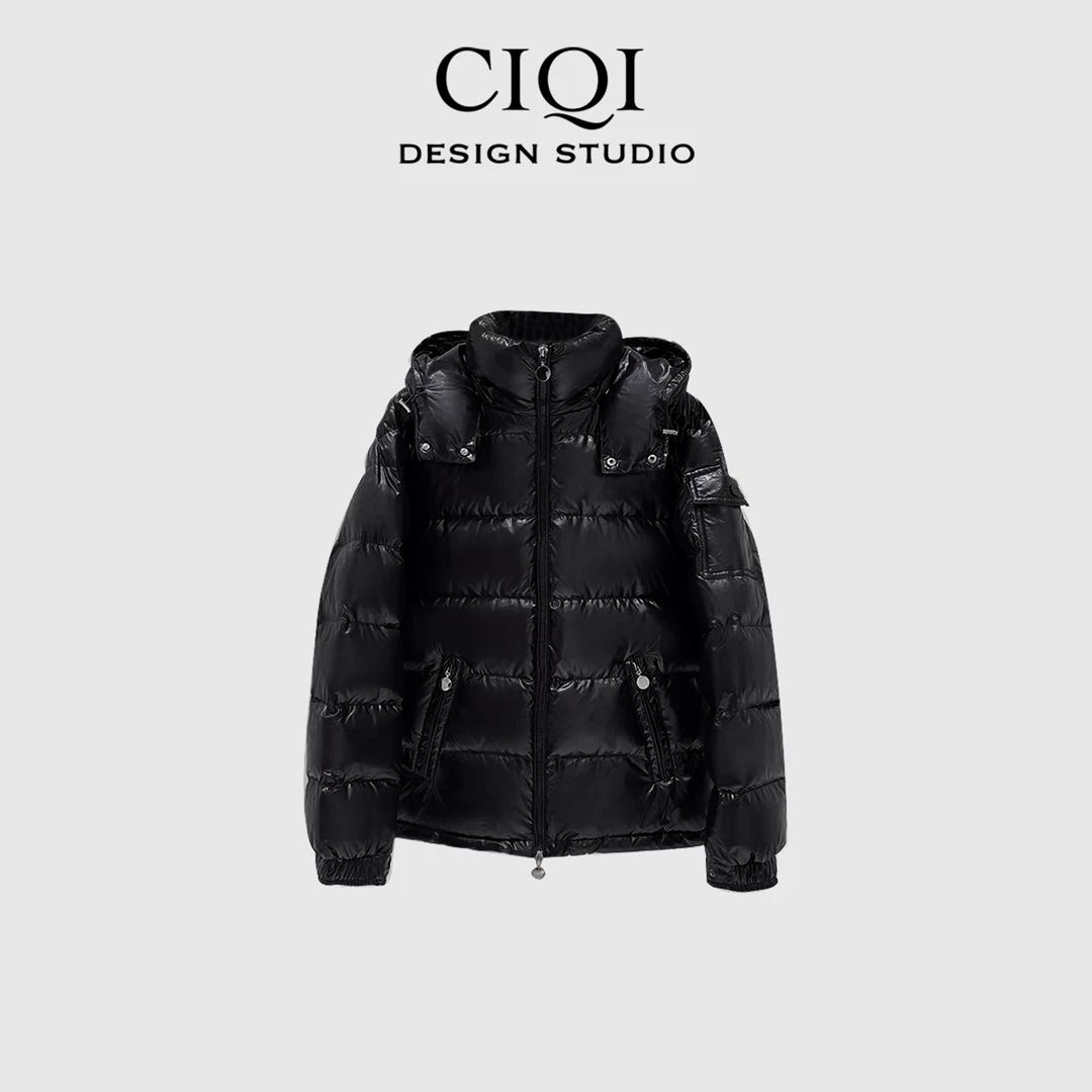 CIQI STUDIO 冬季亮面羽绒服90白鸭绒抗寒厚保暖轻柔MO7118