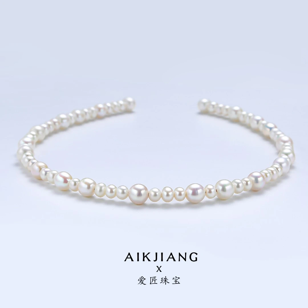 AIKJIANG/爱匠【 白雪公主】淡水珍珠珍珠发箍 5-8mmAJ0609